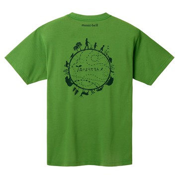 【【蘋果戶外】】mont-bell 1114428 CTS 仙人掌綠 Wickron 森之圈 抗UV吸濕排汗 短袖T恤 休閒衫 圓領衫 運動上衣 快乾透氣 光觸媒抗菌除臭