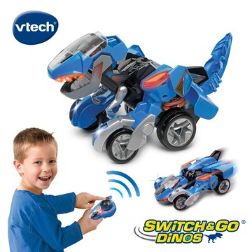 【Vtech】遙控聲光變形恐龍車(霸王龍-達西)