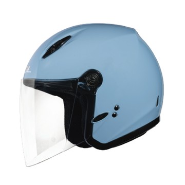 SOL 安全帽 27Y SL-27Y 素色 亞麻藍 半罩 3/4罩 通風透氣 輕量化 雙D扣《比帽王》