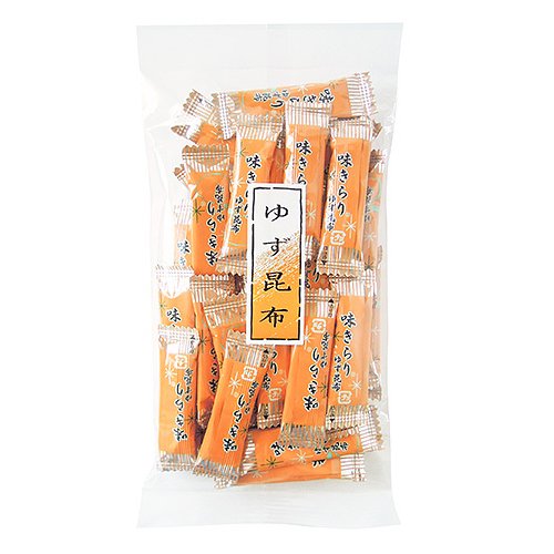 京都昆布販売　ゆず昆布 65g入りx 2袋