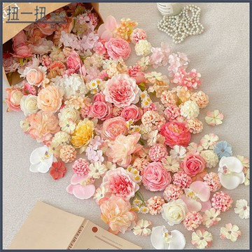 永生花🌸 【贈花驚喜】仿真小花朵混搭diy手作材料包花頭手作簪花頭飾花環髮簪裙撐裝飾