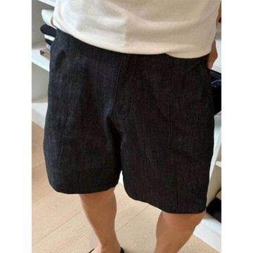 美式復古老錢風簡約白色五分短褲男夏季薄款寬松休閑百搭直筒中褲