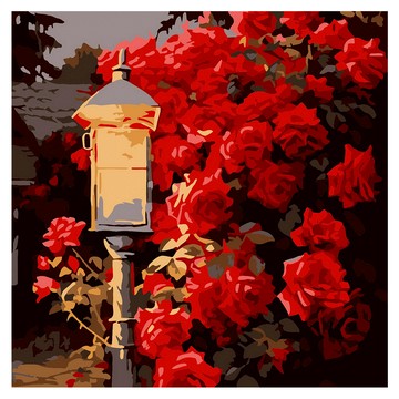 ArtLife 藝術生活 DIY 數字油畫 含框 AQ018 20 x 20cm  燈火輝煌  1組