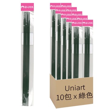 Uniart 花藝鐵絲 18號  綠色  10包