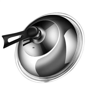 不銹鋼鍋蓋家用炒菜鍋蓋子32cm34cm炒鍋鍋蓋通用透明鍋蓋玻璃蓋