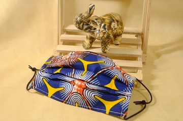 非洲花布口罩套-海洋聲吶