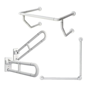 【海夫健康生活館】裕華 ABS抗菌系列 活動型+面盆+L型扶手(T-058B+T-050B+T-111B)