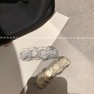 透明發夾女夏后腦勺彈簧一字夾子頭飾頭頂頂夾發卡網紅年新款