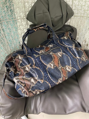 蛇皮旅行袋 週末旅行袋 蛇皮行李袋 蛇皮旅行包