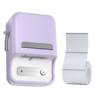 精臣NIIMBOT熱感應標籤機(含白色貼紙)/B21Pro/莫奈紫