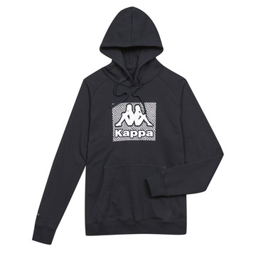 KAPPA義大利時尚 棉感男款針織運動連帽T 黑 351474W005