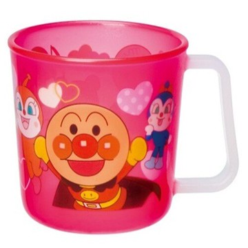 真愛日本 18012500019 塑膠水杯210ml-ANP全人物紅 麵包超人 細菌人 小病毒 塑膠杯 單耳杯
