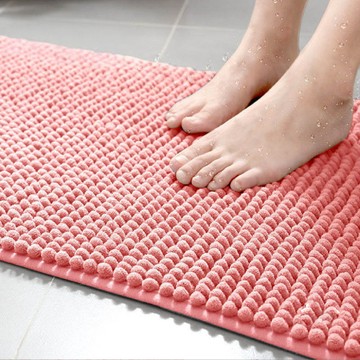 樹懶慢慢 吸水防滑雪尼爾短毛地墊 N1 60 x 40cm 粉紅色 浴室吸水墊 防滑墊