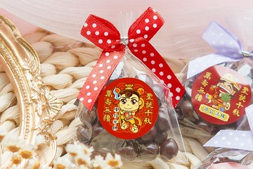 Q版神明祝壽 米果巧克力 中壇元帥 媽祖 土地公 拜拜供品 結緣品