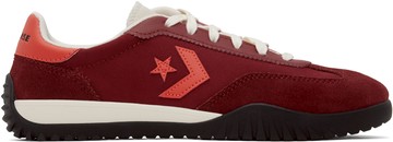 Converse 红色 Run Star Trainer Retro Sport 运动鞋
