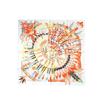 Hermes 太平洋之舞絲巾(白/杏/多色)