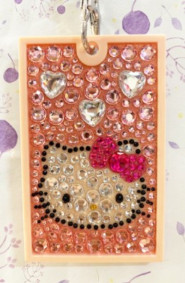 【震撼精品百貨】Hello Kitty_凱蒂貓~日本SANRIO三麗鷗KITTY車票夾-粉鑽*71001