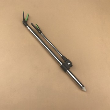 2.4米不銹鋼伸縮管釣竿炮臺支架 帶地插可折疊萬向釣魚竿支撐架子