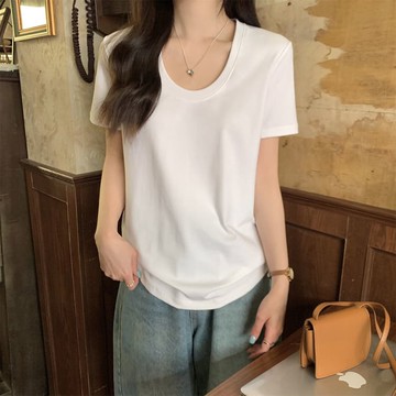 【限時79折】日安美好圓領短袖素色上衣-84689