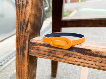 COME 男款駝色 x 海軍藍雙色回歸手鍊 金屬過敏 OK CBB-CN