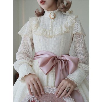 33色主頁面 絲帶腰帶 lo裙搭配推薦色 lolita腰帶 甜美絲綢長飄帶