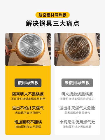 半房廚房燃氣煤氣灶導熱盤防燒黑護鍋板家用節能鑄鐵鍋隔火板墊片