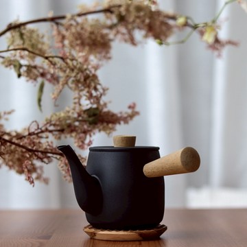 【Yourtableware】新品上市 日本 Miyaco 宮崎製作所 不鏽鋼  霧黑 茶壺 新居落成 喬遷禮