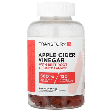 TransformHQ, 蘋果醋軟糖，蘋果味，120 粒軟糖
