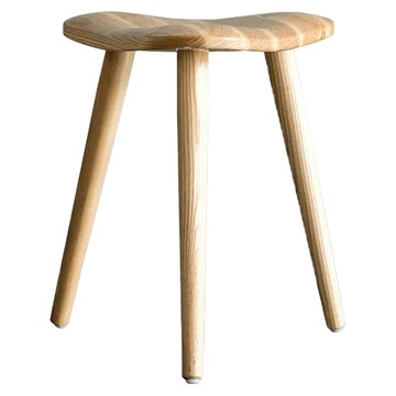 KUIBAO 快豹生活 Triangle 北歐三角海浪凳  原木色  1個