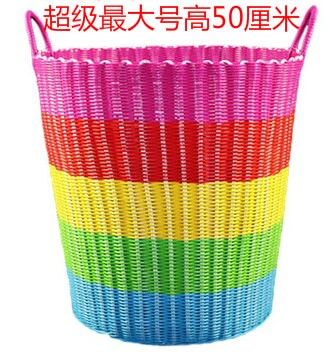 特大號塑料藤編臟衣服收納筐臟衣籃簍放玩具的贓藍框家用洗衣簍桶