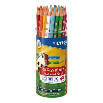 LYRA Groove 三角洞洞色鉛筆 細款  24色  1盒