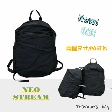 （現貨）NEO STREAM 韓系質感尼龍後背包 慵懶風 兩個尺寸 全尼龍後背包大容量 尼龍後背包 正韓後背包 後背包
