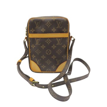 LOUIS VUITTON LV 路易威登 棕色 原花帆布 Danube 肩背包 M45266 【二手名牌BRAND OFF】