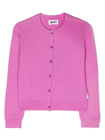 Molo - Gloria organic cotton cardigan - kids - Organic Cotton - 122-128 - Purple