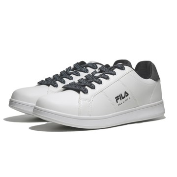 FILA 休閒鞋 白黑 皮革 復古 小白鞋 男 1C923Z110