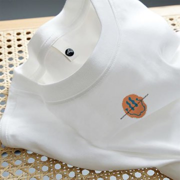 打底衫男夏季潮流簡約白色t恤純棉短袖薄款寬松半袖上衣圓領體恤