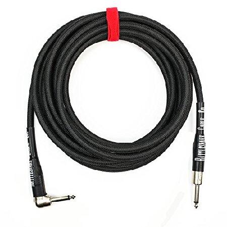 Rattlesnake Cable Standard Black Instrument Cable Straight to Right Angle 4-Inch plugs [並行] (20 Foot) 並行輸入品