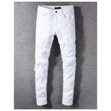 AMR jeans AMR pants torn jeans MX1高街破洞補丁牛仔褲子