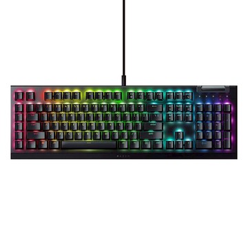 RAZER 雷蛇 BlackWidow 機械遊戲有線鍵盤  V4X  黑色  綠軸