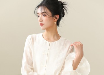 【喇叭袖】新中式復古中國風 通勤盤扣襯衫/半裙