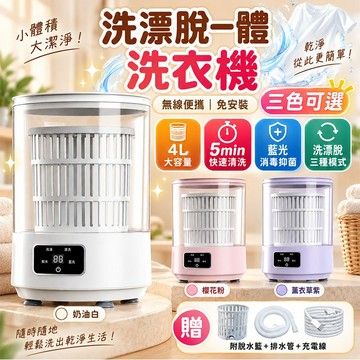 隔日達 4L大容量 洗脫一體洗衣機 無綫洗衣機 洗衣杯 內褲洗衣機 襪子清洗 方便攜帶 洗衣機 貼身衣物洗衣機 超長續航