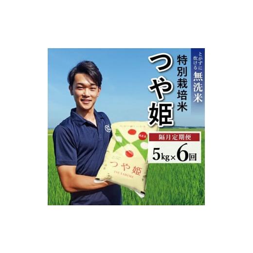 ふるさと納税 山形県 酒田市 SF0099　無洗米つや姫　5kg×6回(計30kg) 農家直送 AG