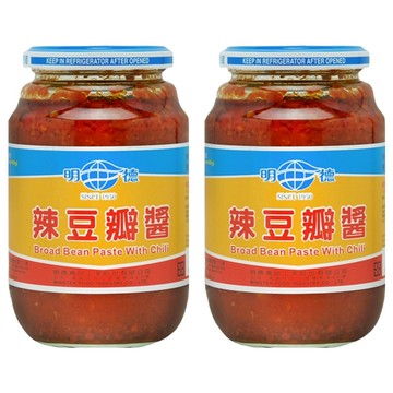 明德 辣豆瓣醬  天然發酵  不含防腐劑、色素、人工甘味  純素  460g  2罐