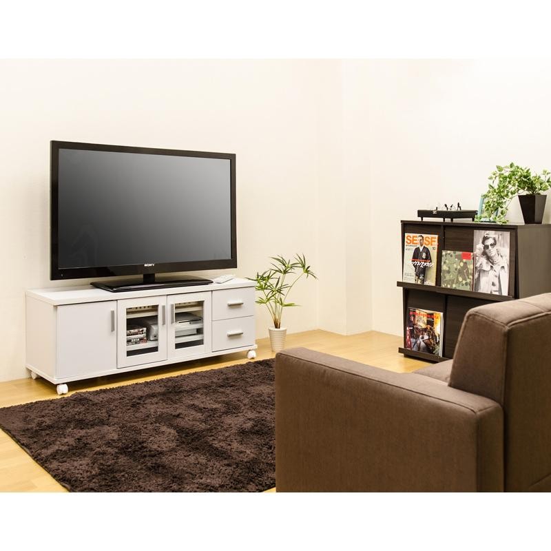 TREVIS　収納TVラック　BK/DBR/WH TREVIS収納TVラックBK/DBR/WH