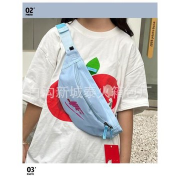 王一博同款腰包男女新款斜挎包大容量學生百搭胸包休閑運動單肩