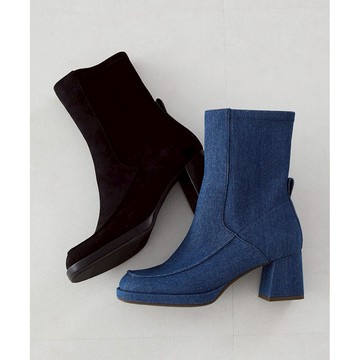 ORiental TRaffic Y2K復古方頭厚底中筒靴 (日本OR女鞋 31436)