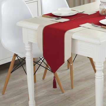 桌旗中式長條茶幾旗茶道茶席簡約現代棉麻餐桌布藝床旗電視柜旗布