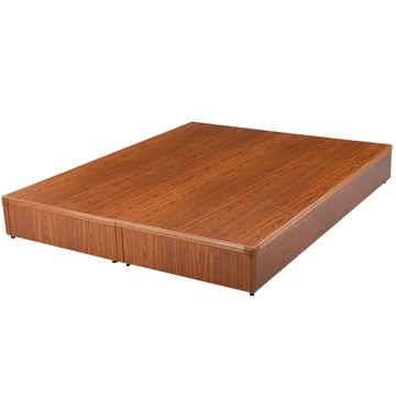 Homelike 喜家居雙人5尺日式六分床台(多色可選)(1626)柚木色