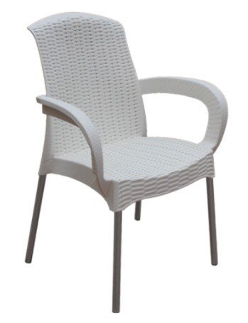 戶外椅(PP一體成型椅身/鋁製椅腳)/戶外休閒桌椅P-080 雪之屋