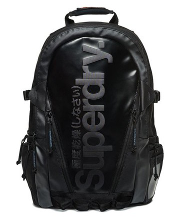 Superdry Men's Men's Mono Tarp Backpack Black - Size: 1SIZE